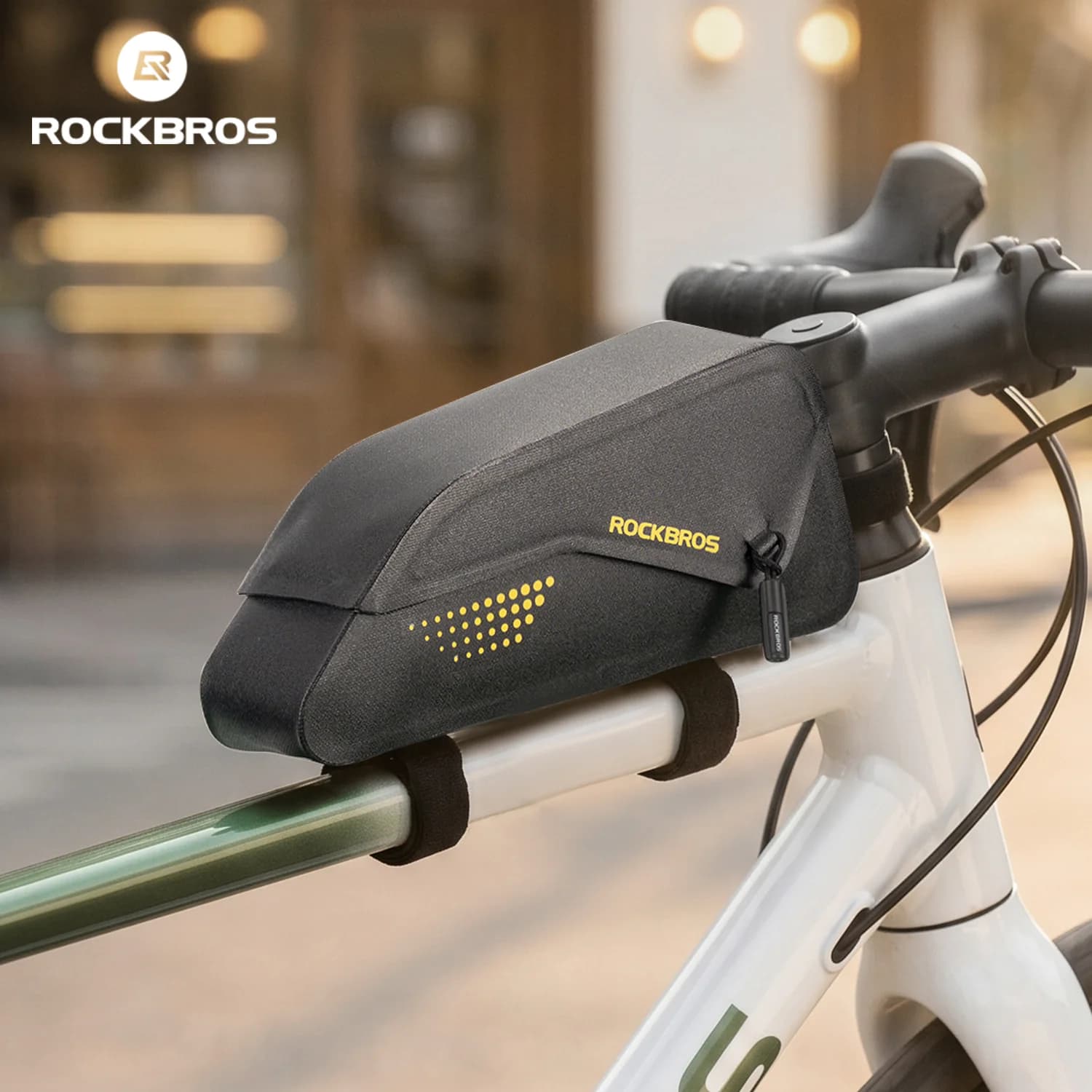 Vodotesná magnetická predná rámová taška na bicykel 0,8 l