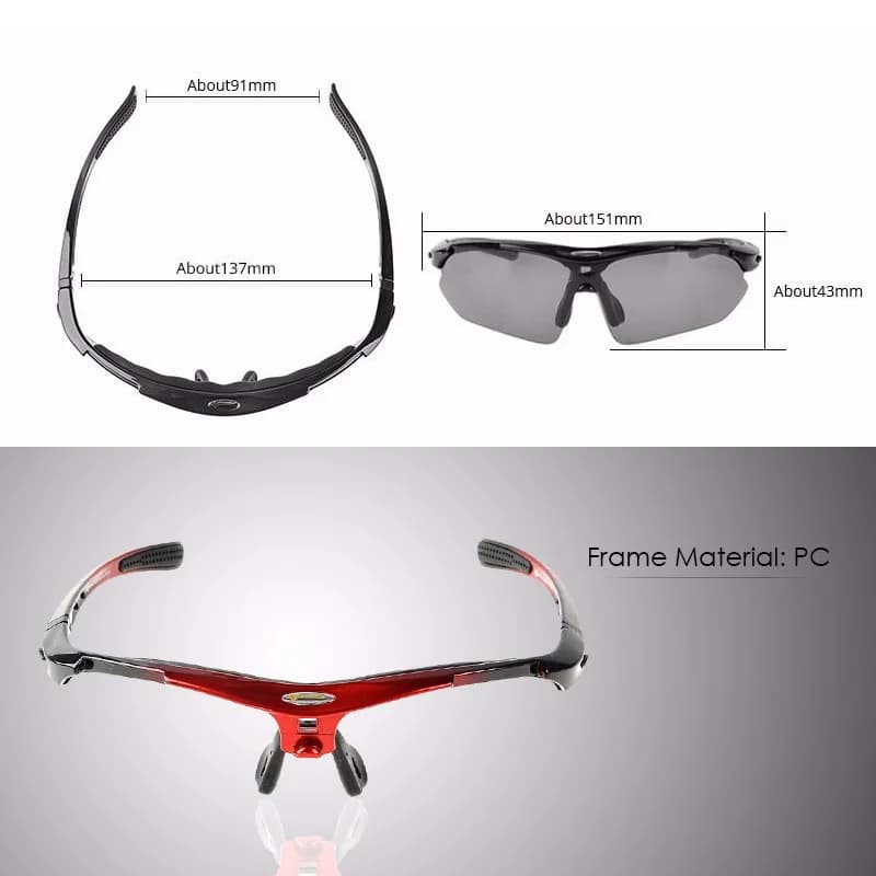 Náhradný rám pre cyklistické okuliare